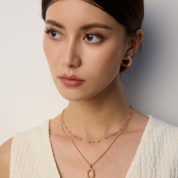 ✨ Artisan Original Sterling Silver Satellite Chain Necklace | Dainty Minimalist - Picture 2 of 12